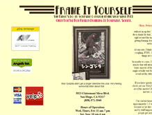 Tablet Screenshot of frameityourself.net